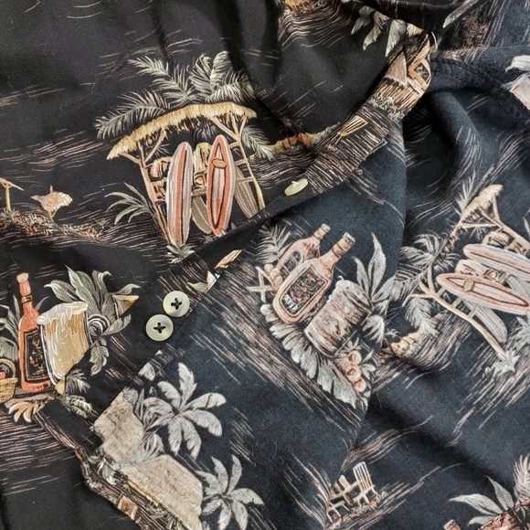 🤴👔🌴🥥🍺 Croft & Barrow Tropical Shirt - Picture 9 of 16